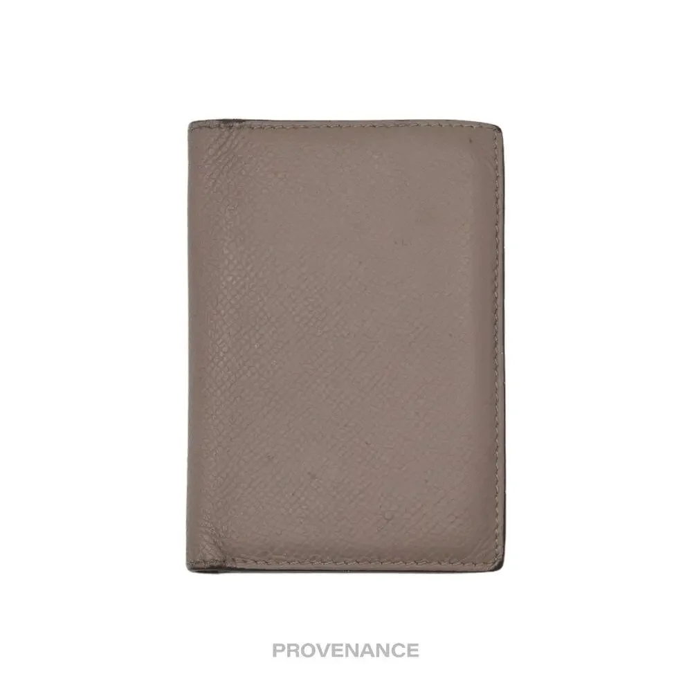🔴 Hermès MC² Euclide Card Holder Wallet - Gris Asphalt